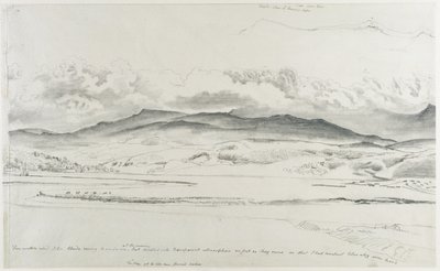 Bergpanorama in Wales - Cader Idris von Cornelius Varley